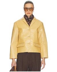 Helsa - Puffy Leather Jacket - Lyst