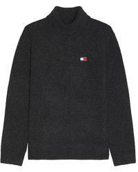 Tommy Hilfiger - Slim Roll Neck Badge Sweater - Lyst