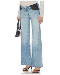 PAIGE - Anessa Twisted Outseam Maternity Jeans - Lyst