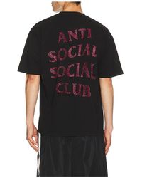 ANTI SOCIAL SOCIAL CLUB - Camiseta Rhinestone En Color Negro Talla (También En M, S, Xl/1X) - Lyst