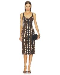 Vaillant - Drill Bustier Midi Dress - Lyst