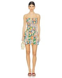 Damson Madder - Fleur Shirred Mini Dress - Lyst