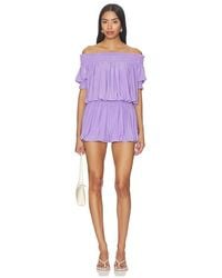 Norma Kamali - Short Sleeve Peasant Puff Jumpshort - Lyst