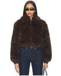 Blank NYC - Cropped Faux Fur Coat - Lyst