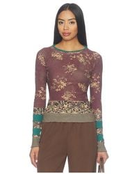 Free People - X We The Free Easy Does It Printed Tee - Lyst