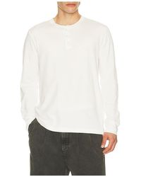Vince - Jacquard Rib Long Sleeve Henley - Lyst
