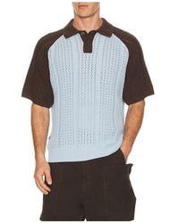 Obey - Abel Knitted Polo - Lyst
