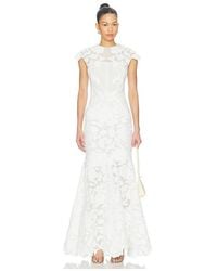 Jonathan Simkhai - Eloisa Embroidered Midi Dress - Lyst