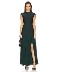 Hervé Léger - Vestido Largo Mya En Color Verde Talla (También En S, Xs) - Lyst