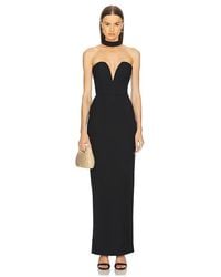 Michael Costello - Vestido Largo Daija En Color Negro Talla (También En M, S, Xl, Xs, Xxs) - Lyst