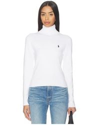 Polo Ralph Lauren - Pima Cotton Shrunken Long Sleeve Turtleneck Pullover - Lyst