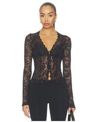 superdown - Charlice Button Front Top - Lyst