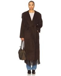 Jonathan Simkhai - Abrigo Tipo Bata Con Flecos Carrie En Color Marrón Talla (También En M, S, Xs) - Lyst