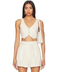 Amanda Uprichard - Ethan Cropped Vest - Lyst