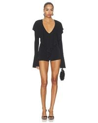 MORE TO COME - Ellen V-Neck Romper - Lyst