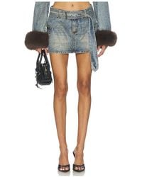 AFRM - The Chippy Belted Micro Mini Skirt - Lyst