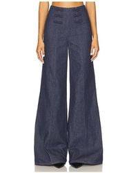 SAU LEE - Brooklyn Denim Pant - Lyst