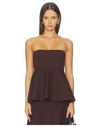 Line & Dot - Kingston Knit Peplum Top - Lyst