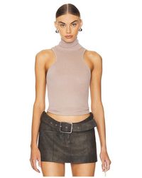 Free People - Free People Seamless Turtleneck Top - Lyst