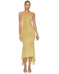 GUIZIO - Elsie Cowl Neck Dress - Lyst