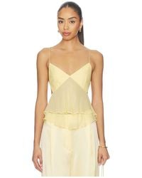 The Sei - Cut Out Ruffle Cami - Lyst