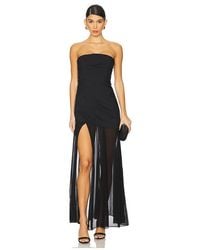 Shona Joy - Blainey Strapless Draped Maxi Dress - Lyst