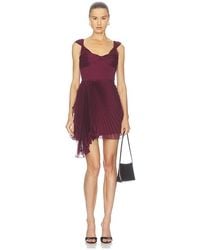 AMUR - Nova Pleated Mini Dress - Lyst