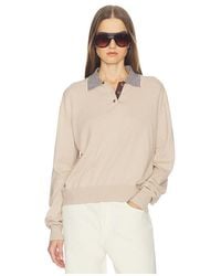 SRG - Marielle Long Sleeve Knit Polo - Lyst