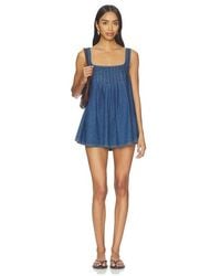Free People - Katie Denim Tunic - Lyst