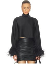 LAPOINTE - X Revolve Lightweight Satin Caftan Top - Lyst