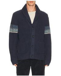 Marine Layer - GILET VARSITY en Navy - Lyst