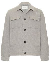 Les Deux - Nash Twill Wool Jacket - Lyst