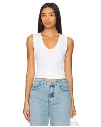 Enza Costa - TOP MIT U-AUSSCHNITT - Lyst