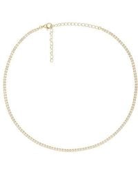 By Adina Eden - Thin Tennis Choker - Lyst