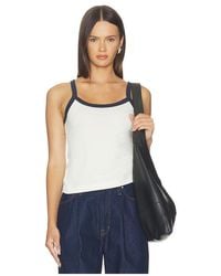 PERFECTWHITETEE - Cherry Cotton Ringer Tank - Lyst