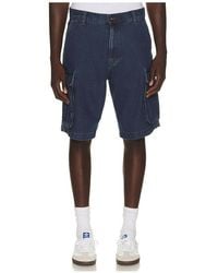 Huf - Oval Denim Cargo Short - Lyst
