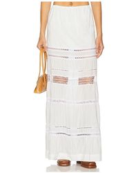 SWF - Tiered Lace Maxi Skirt - Lyst