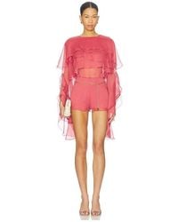 Bardot - Carson Ruffle Playsuit - Lyst