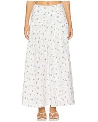WeWoreWhat - Ruched Waist Midi Skirt - Lyst