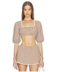LOBA - Ann Gingham Top - Lyst