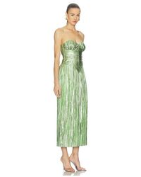 brown floral midi dress Gabriela Midi Dress in Garden Floral Brown