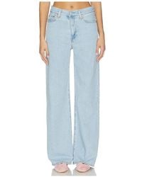Levi's - Pierna Ancha Ribcage En Color Azul Talla (También En 26, 25, 27, 28, 29, 30, 31, 32) - Lyst