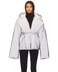 Norma Kamali - Hooded Sleeping Bag Jacket With Drawstrings ドローストリング付きフードスリーピングバッグジャケット - Lyst