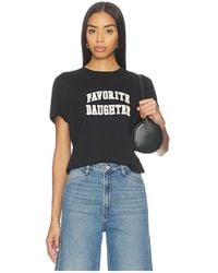 FAVORITE DAUGHTER - The Cropped Collegiate Tee - Lyst
