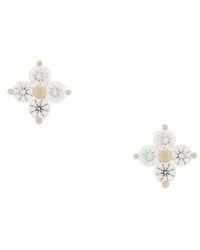 EF Collection - Diamond Fleur Stud Earring - Lyst