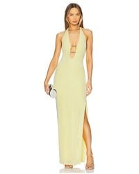 Misha - Maxivestido Yesenia En Color Amarillo Talla (También En S, Xs, Xxl) - Lyst