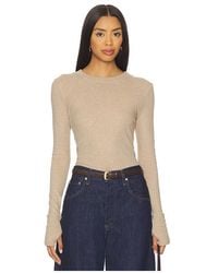 Enza Costa - Cashmere Easy Cuffed Crew - Lyst