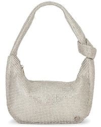 OLGA BERG - Jessica Soft Crystal Mesh Croissant Bag - Lyst