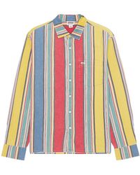 Guess - Multi-stripe Long Sleeve Shirt - Lyst