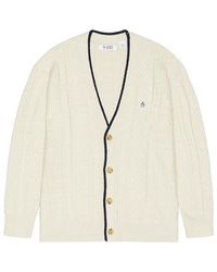 Original Penguin - Cárdigan Cable En Color Crema Talla (También En M, S, Xl/1X) - Lyst